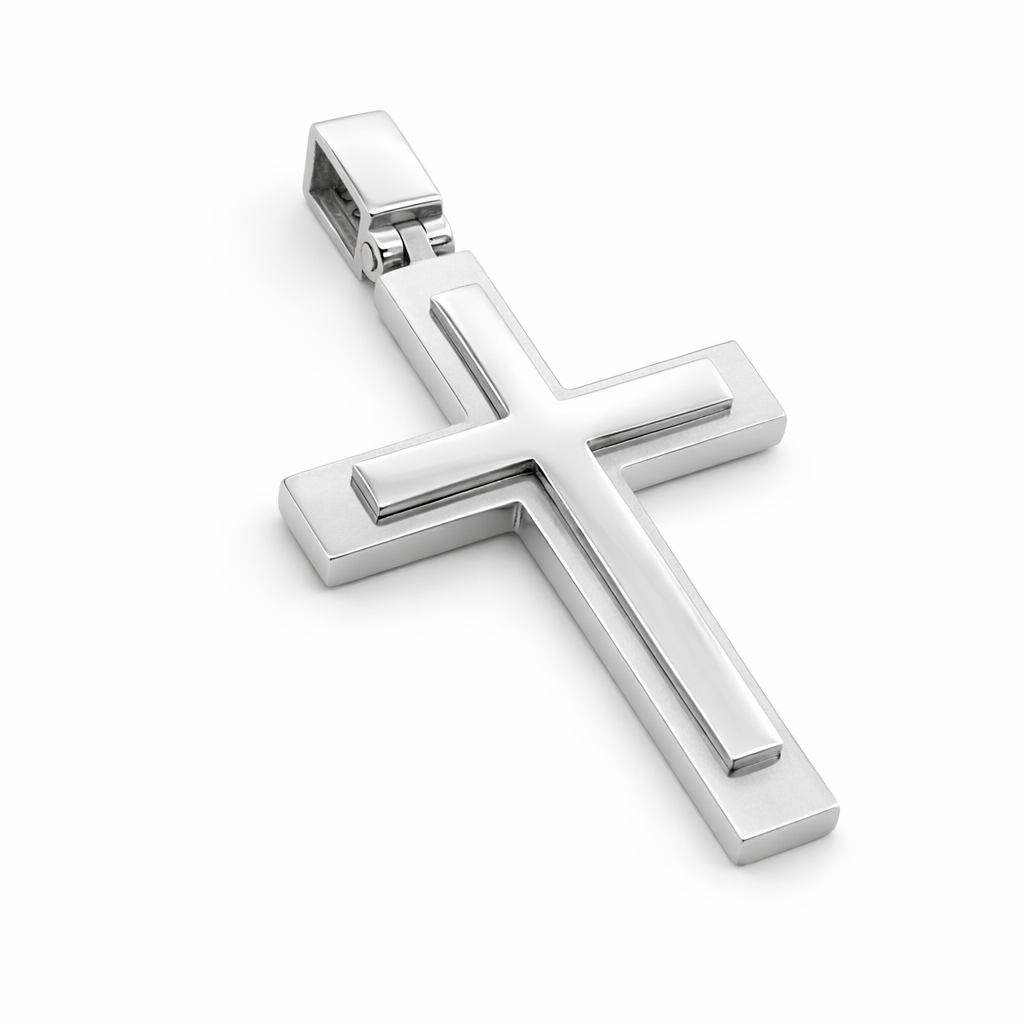 Σταυρός λευκόχρυσος Κ14
