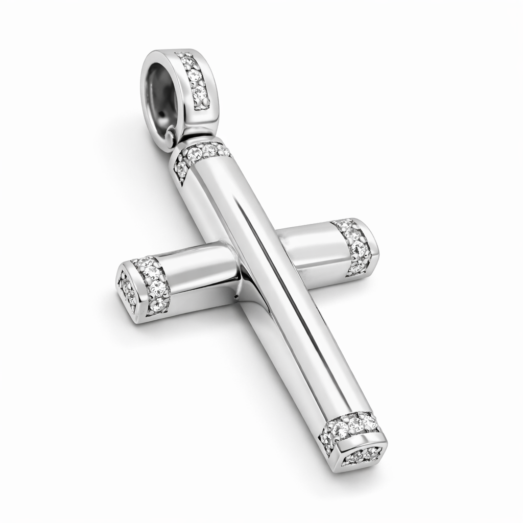 Σταυρός λευκόχρυσος Κ14