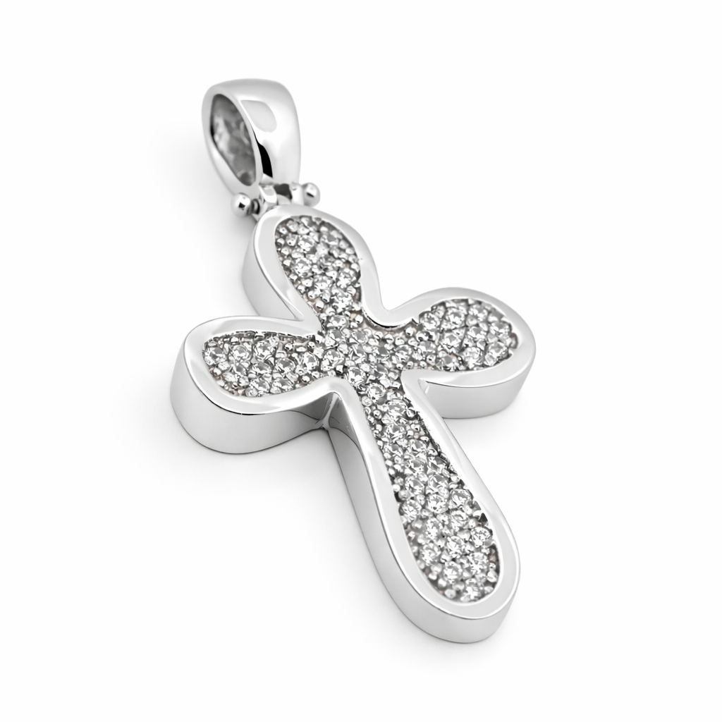 Σταυρός λευκόχρυσος Κ14