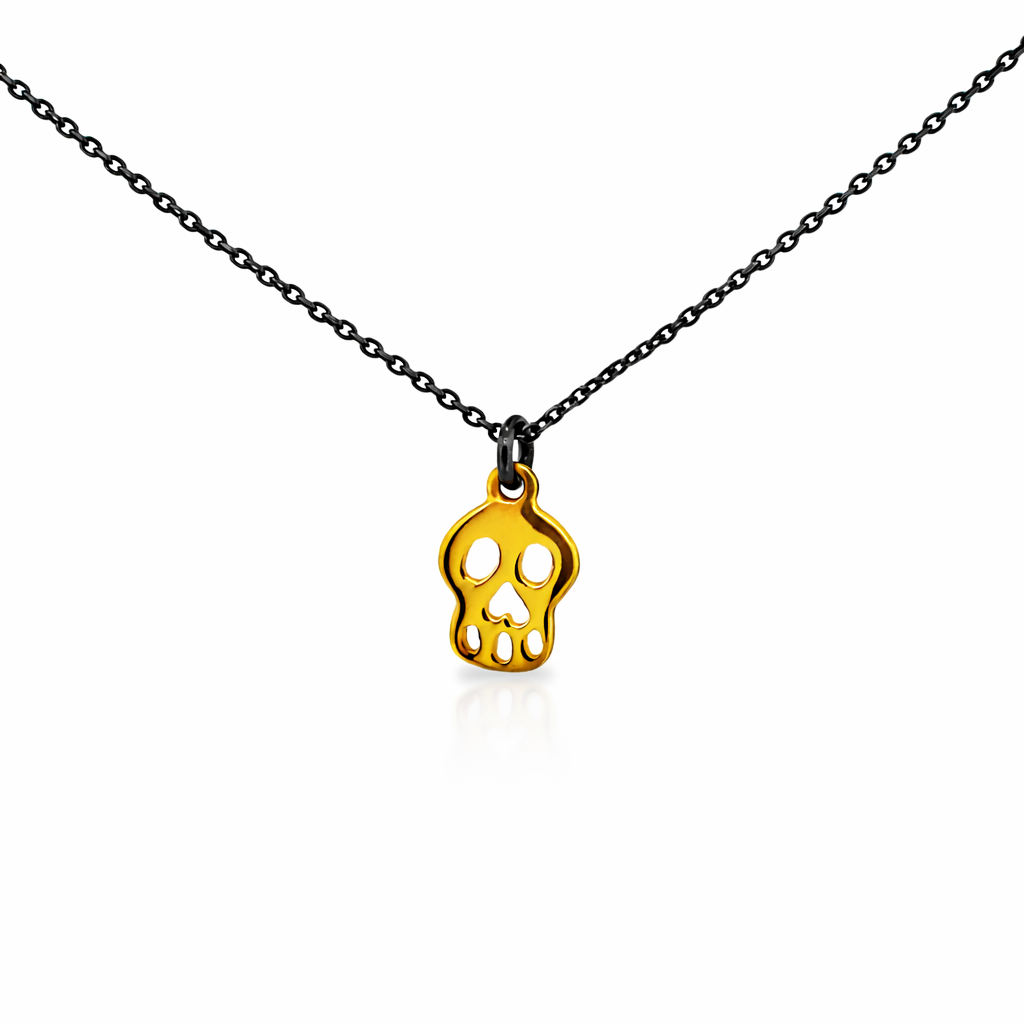 ag2 Jewellery Μενταγιόν χρυσό Κ14 με ασημένια αλυσίδα